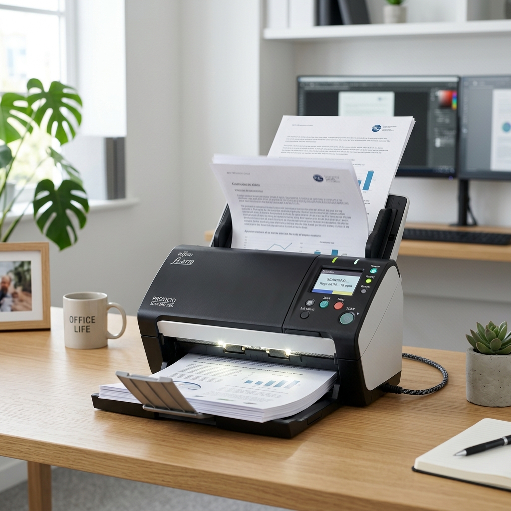 High speed paper feed scanner