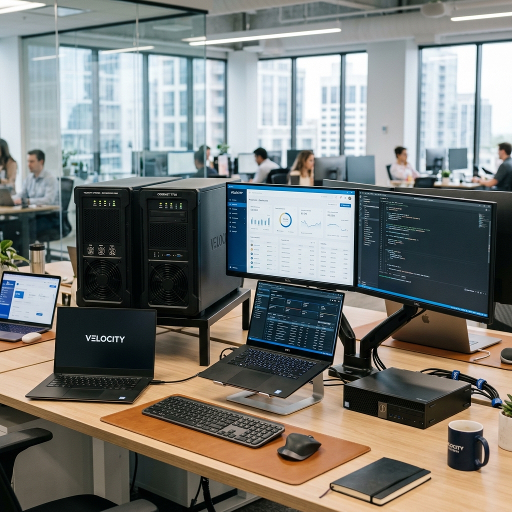 Corporate workstations and server towers