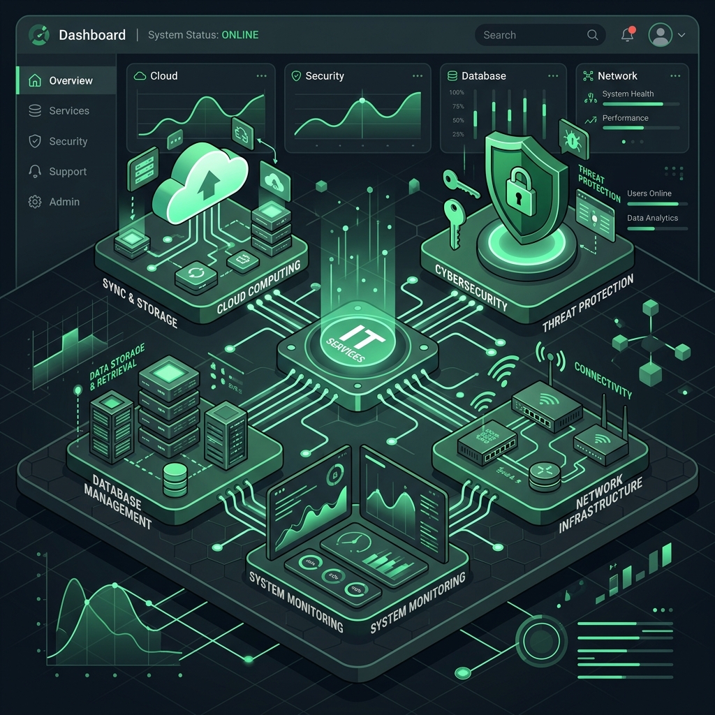 IT Services and Support Graphic